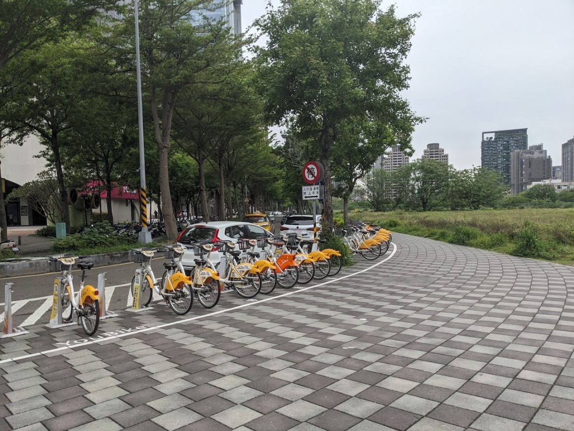 YouBikes Station at Zhubei HSR